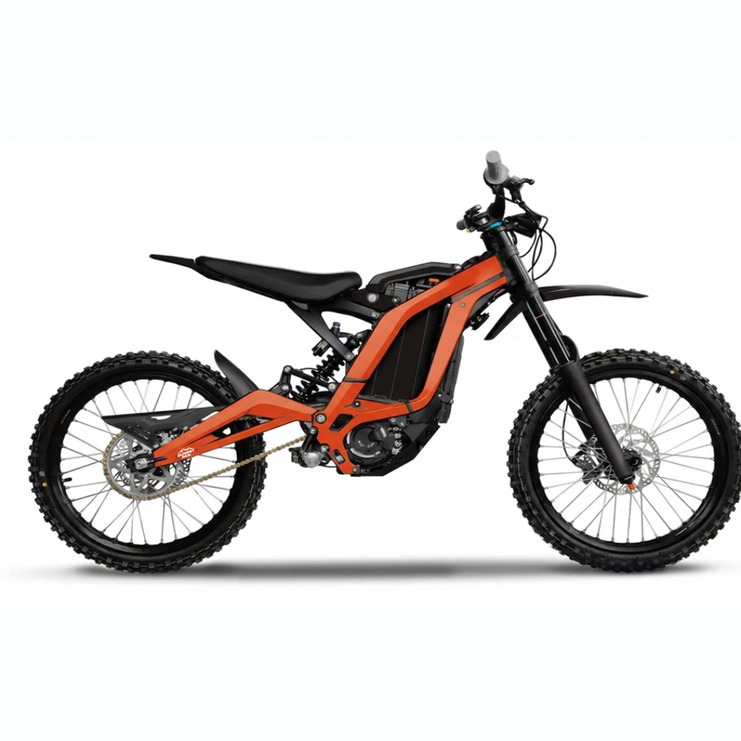 Surron LBX solid color frame wrap KTM orange