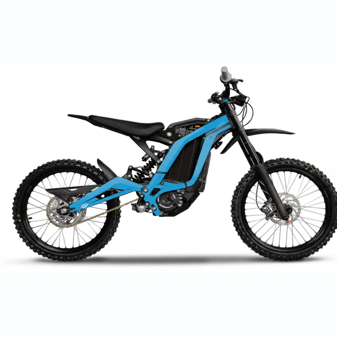 Surron LBX solid color frame wrap light blue