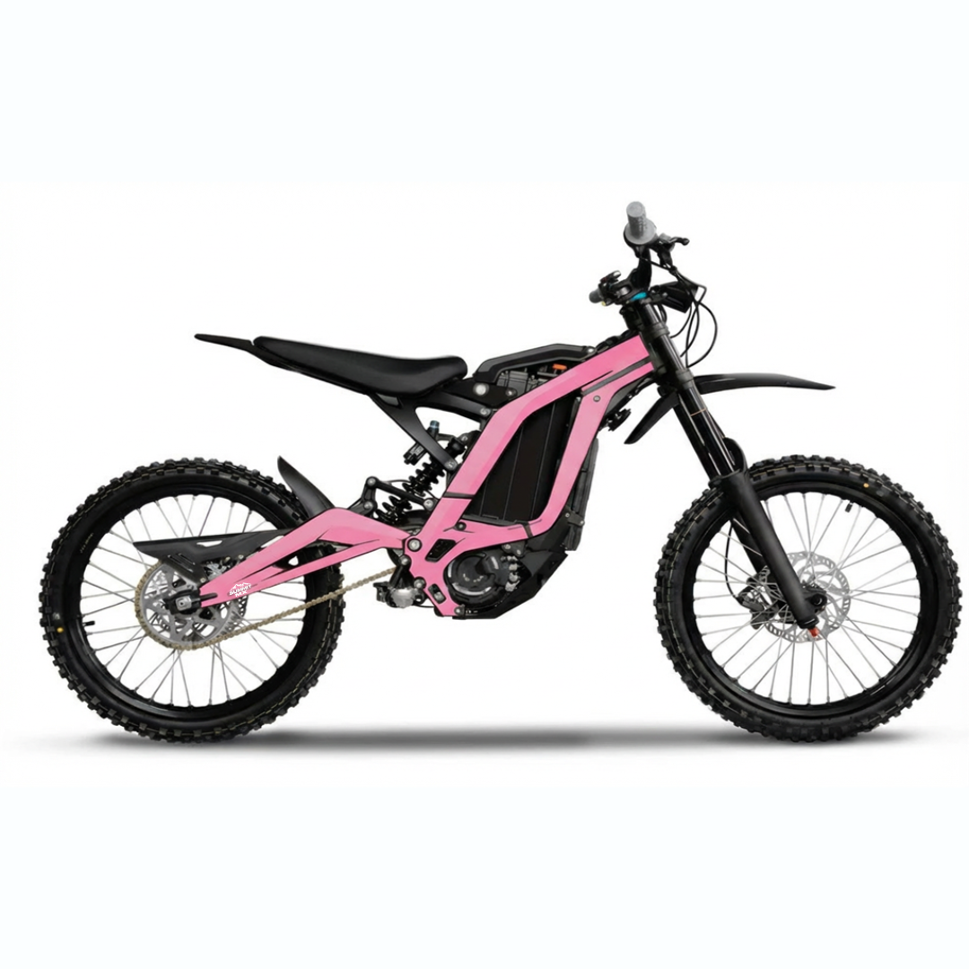 Surron LBX solid color frame wrap pink