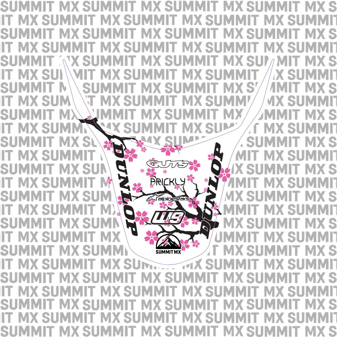 Surron LBX rear fender decal cherry blossom design — Summit MX
