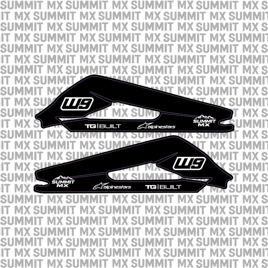 Surron LBX swing arm decal design — Summit MX