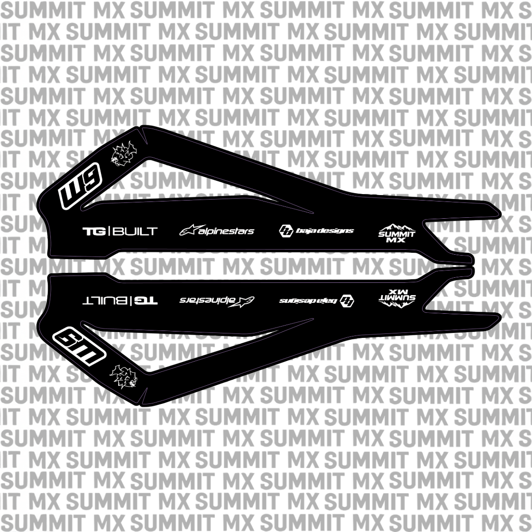 Talaria Sting swing arm decal design — Summit MX
