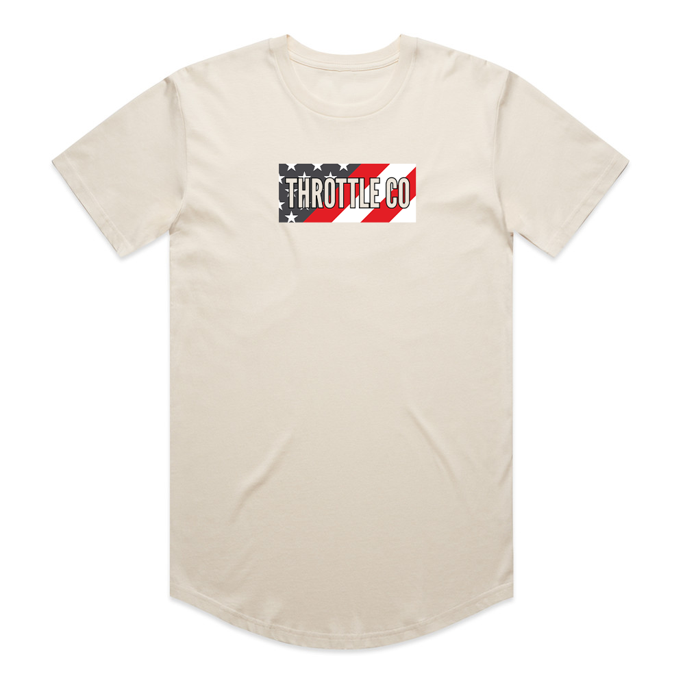 Throttle Co American Flag Tee