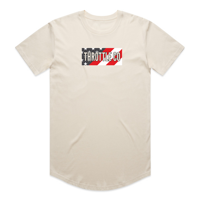 Throttle Co American Flag Tee