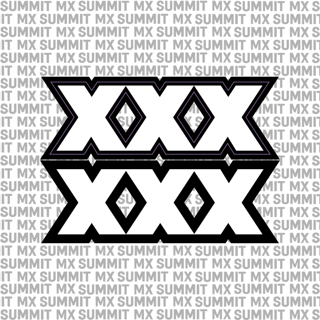 Talaria x3 XXX fork tube decal white