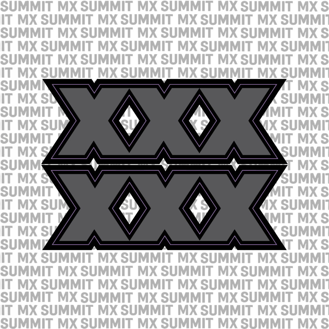 Talaria x3 XXX fork tube decal gray