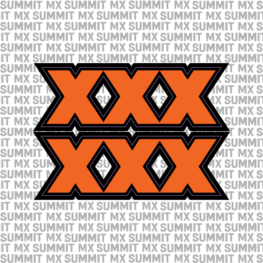 Talaria x3 XXX fork tube decal orange
