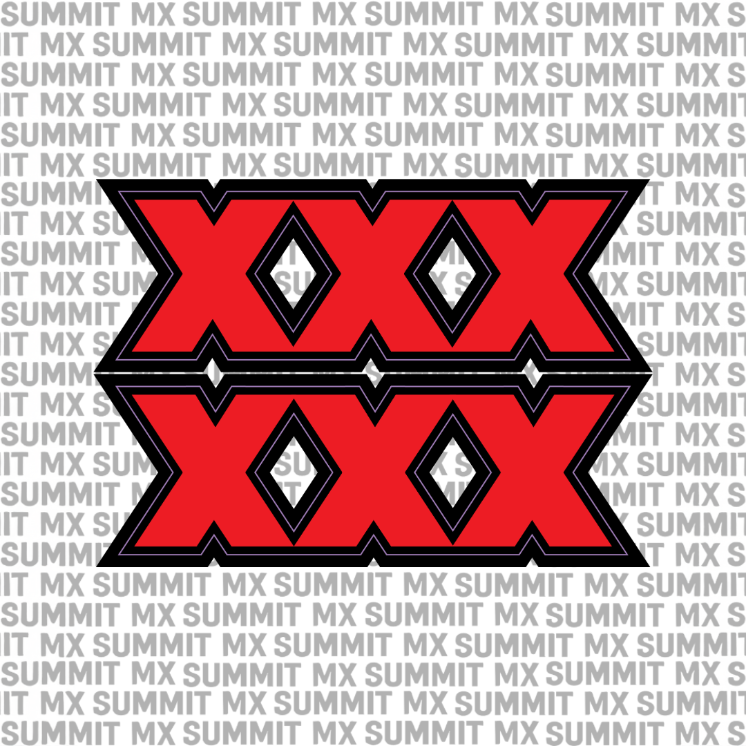 Talaria x3 XXX fork tube decal red