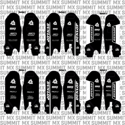 Surron Ultra Bee fork guard decal option 1 design — Summit MX