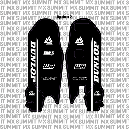 Surron Ultra Bee fork guard decal option 2 black pair — Summit MX