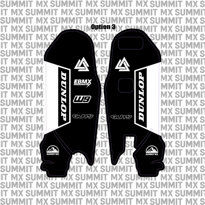 Surron Ultra Bee fork guard decal option 3 black pair — Summit MX