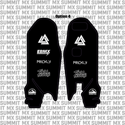 Surron Ultra Bee fork guard decal option 4 black pair — Summit MX