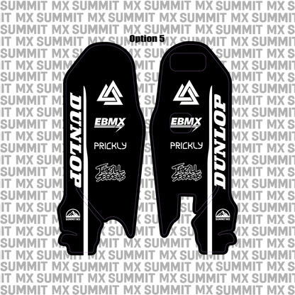 Surron Ultra Bee fork guard decal option 5 black pair — Summit MX