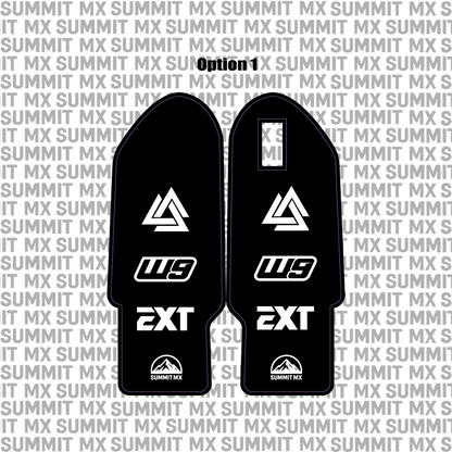 EXT fork guard decal design options 3 and 4 chart — Summit MX