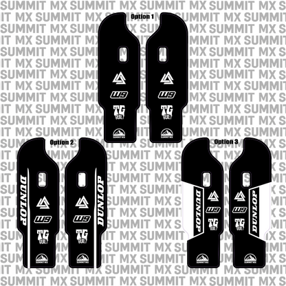 DNM fork guard black design layout — Summit MX