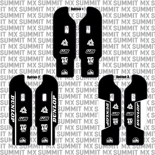 DNM fork guard black design layout — Summit MX