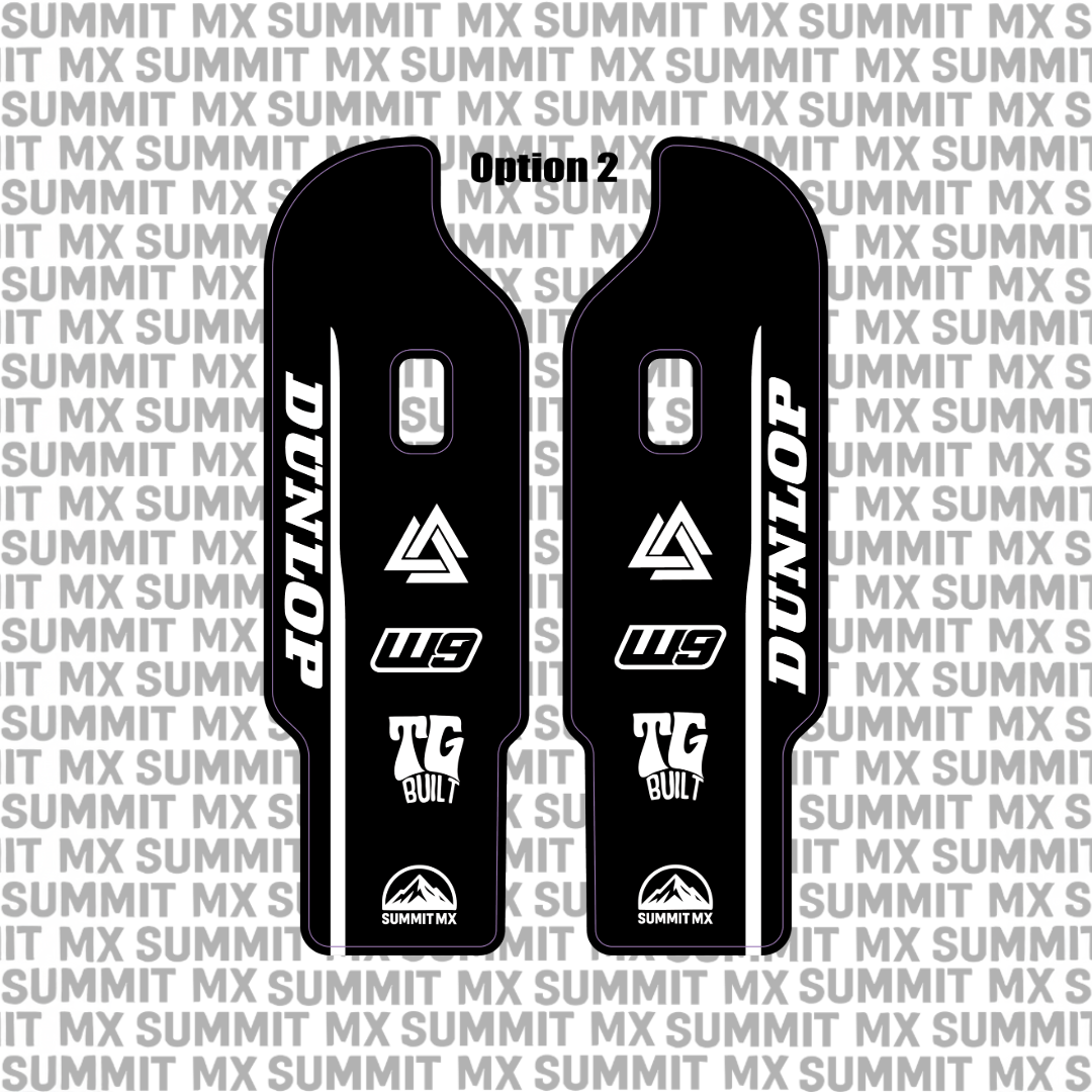 DNM fork guard Option 2 black design — Summit MX