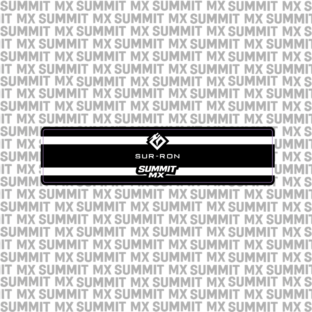 Surron Ultra Bee stock shock decal design simple white band colorway — Summit MX