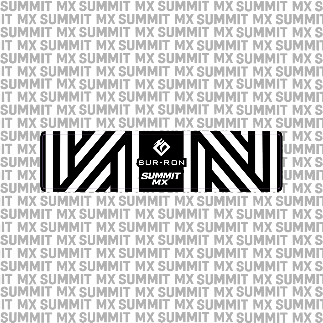 Surron Ultra Bee stock shock decal diagonal zigzag colorway — Summit MX