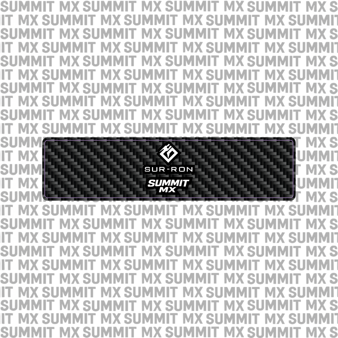 Surron Ultra Bee stock shock decal carbon fiber colorway — Summit MX