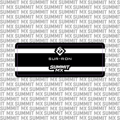 Surron LBX stock shock decal striped design — Summit MX