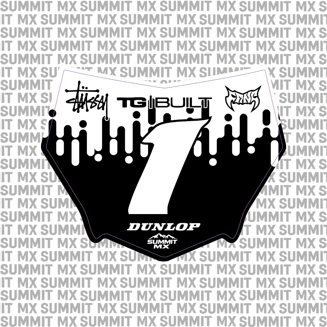 Drip Decal for Motocutz Number Plate