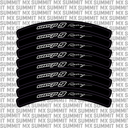 Warp 9 rim decals design — Summit MX