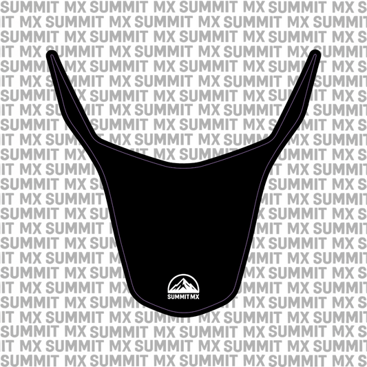 Surron LBX rear fender decal design, centered placement with dual options — Summit MX