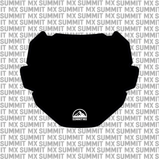 ODI number plate decal design, black vinyl with Summit MX logo — Summit MX