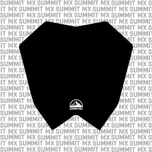 RTR number plate decal design, black vinyl with Summit MX logo — Summit MX