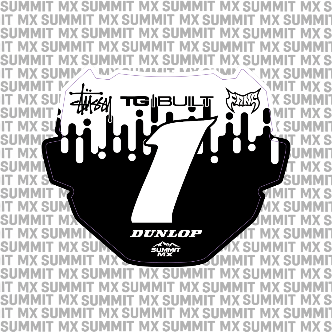 Drip Decal for ODI Number Plate
