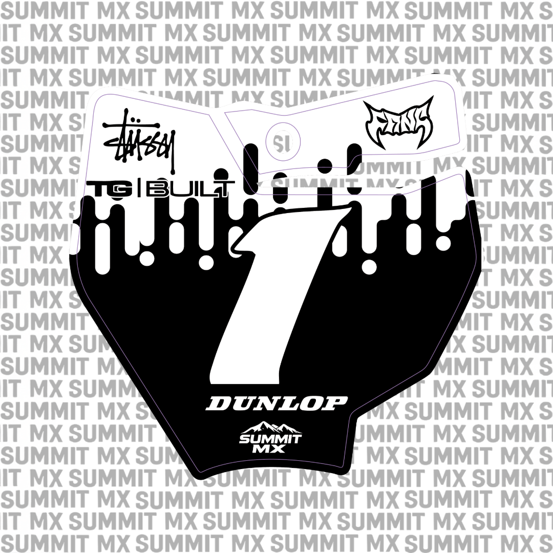 Drip Decal for KTM 65 Number Plate