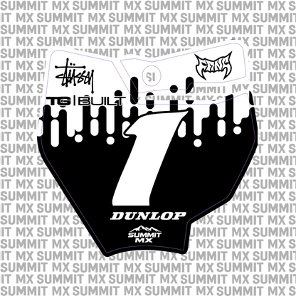 Drip Decal for KTM 65 Number Plate