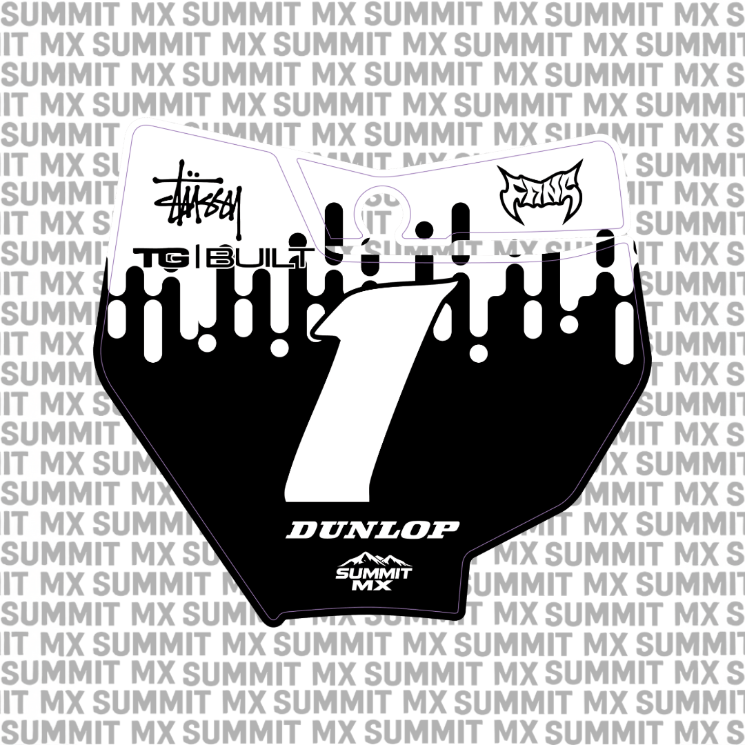 Drip Decal for KTM 85 Number Plate