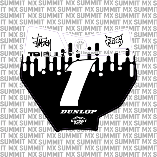 Drip Decal for KTM 85 Number Plate