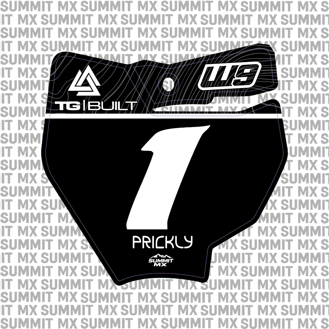 Ridgeline Decal for KTM 65 Number Plate