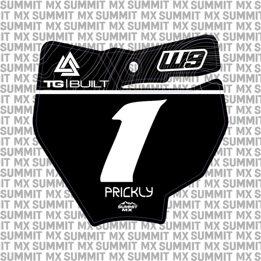 Ridgeline Decal for KTM 65 Number Plate