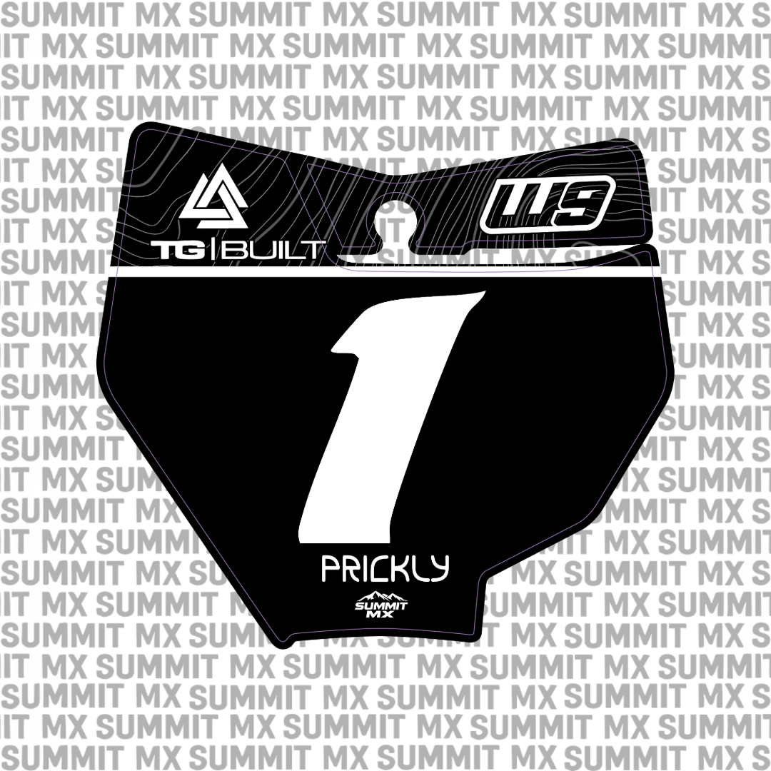 Ridgeline Decal for KTM 85 Number Plate