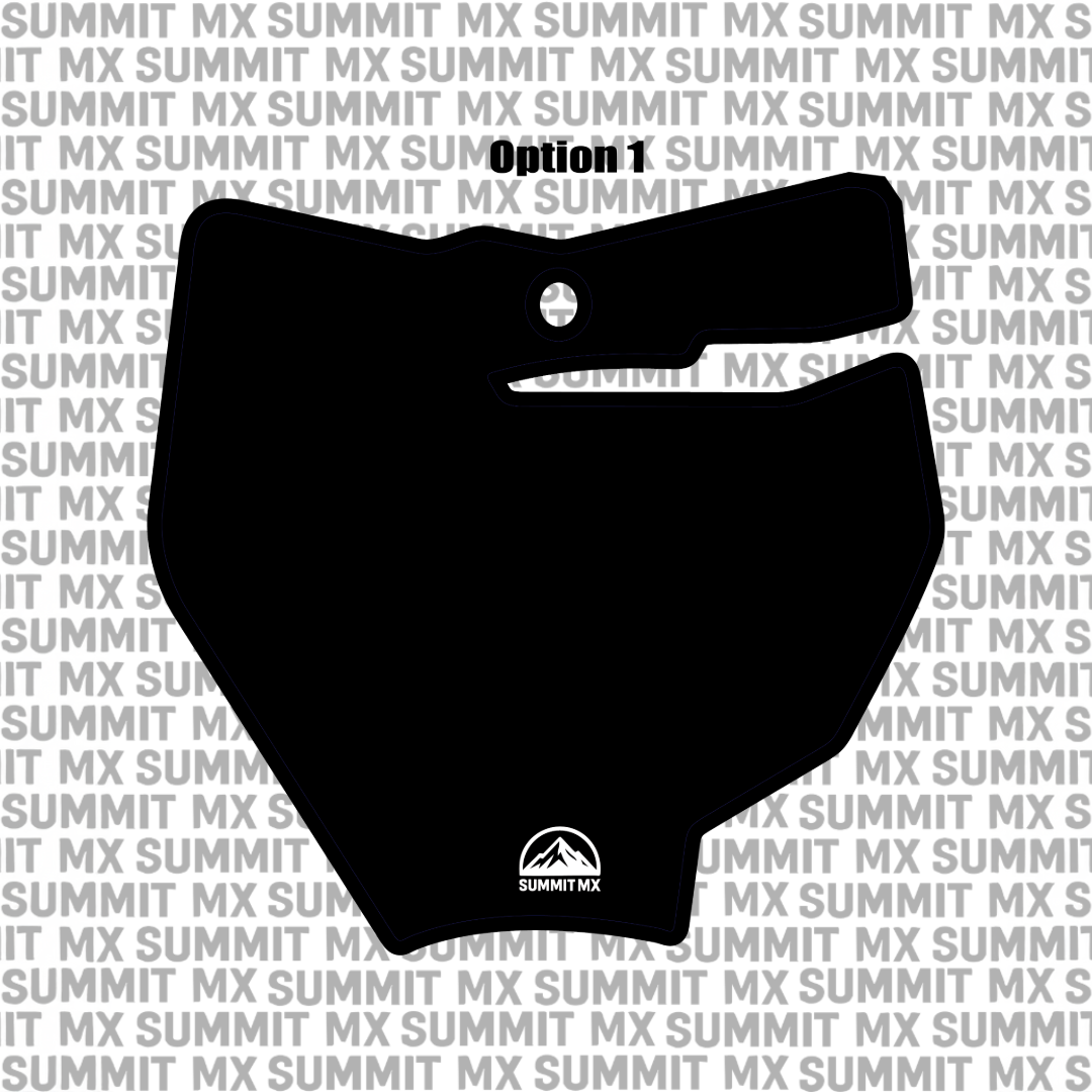 Customizable KTM 65 Number Plate Decal