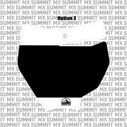 Customizable KTM 65 Number Plate Decal