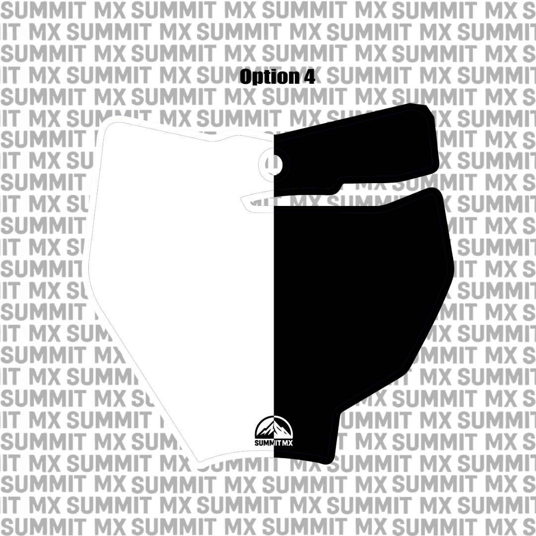 Customizable KTM 65 Number Plate Decal