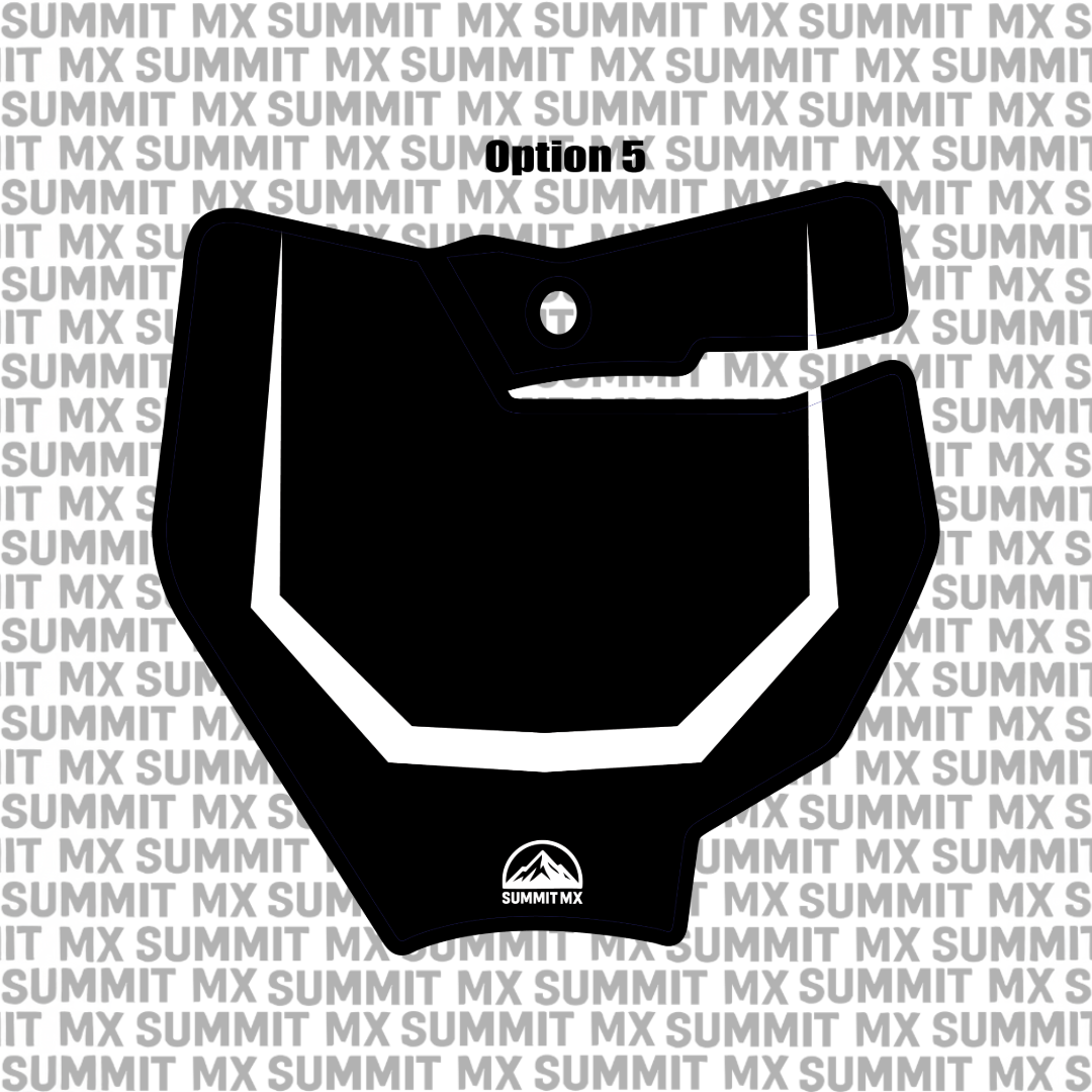 Customizable KTM 65 Number Plate Decal