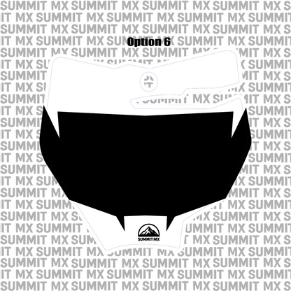 Customizable KTM 65 Number Plate Decal