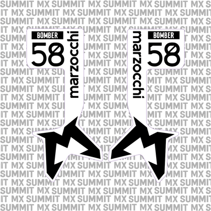 Marzocchi Bomber Fork Tube Decal