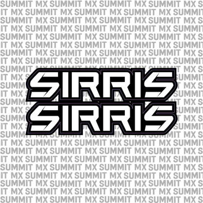 Sirris Fork Tube Decal (Without Sirris Icon)