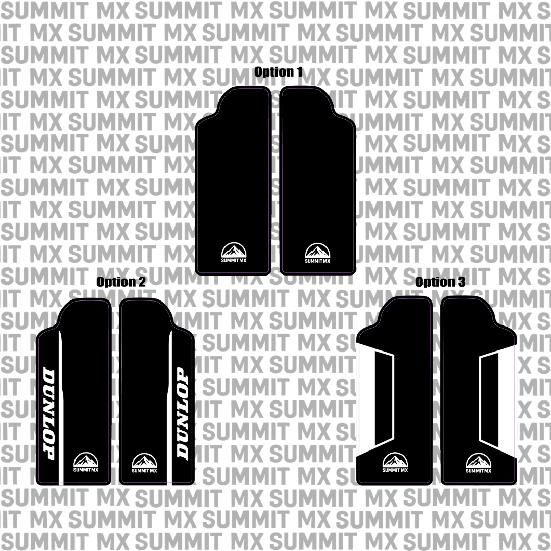 Customizable Sirris F43 Fork Guard Decals