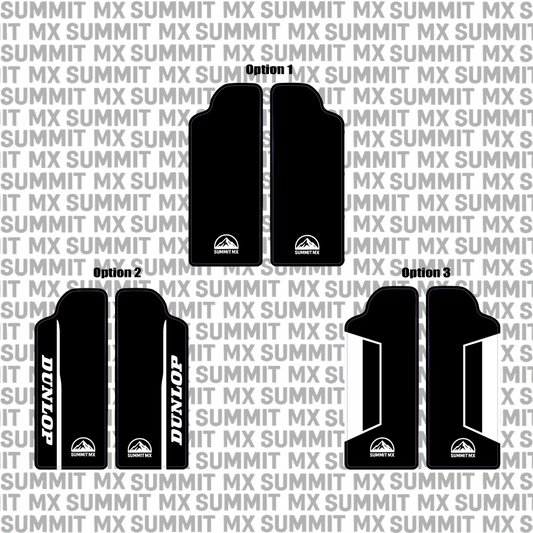 Customizable Sirris F43 Fork Guard Decals