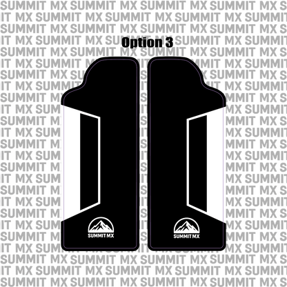 Customizable Sirris F43 Fork Guard Decals