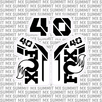 Fox 40 Fork Tube Decal