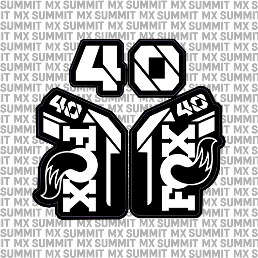 Fox 40 Fork Tube Decal